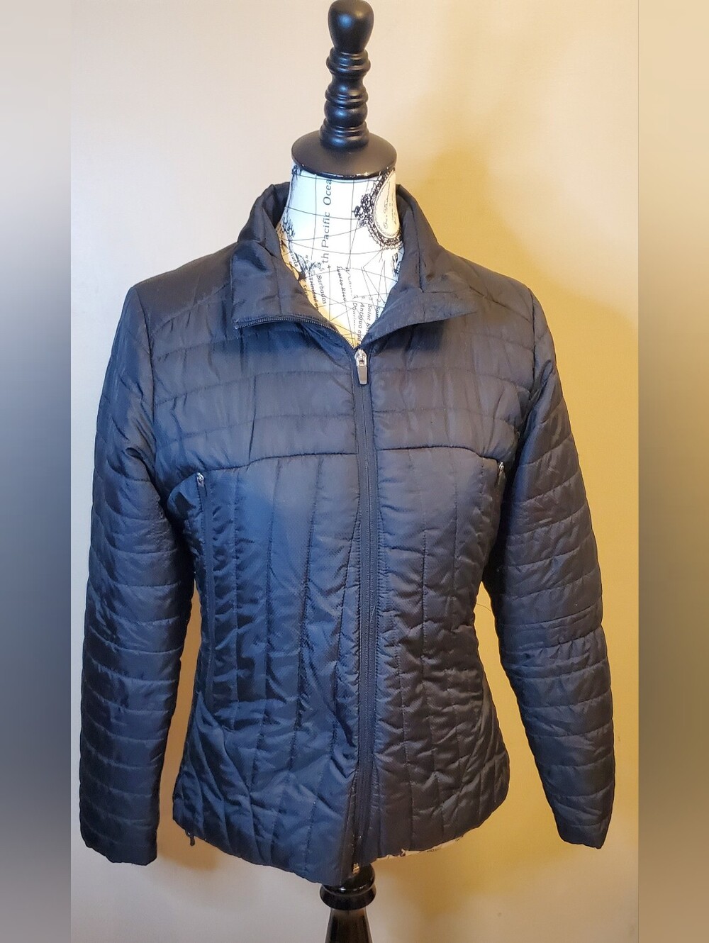Merrell Women M Black M Select DRY Quilted Jacket Water Resistant Full Zip